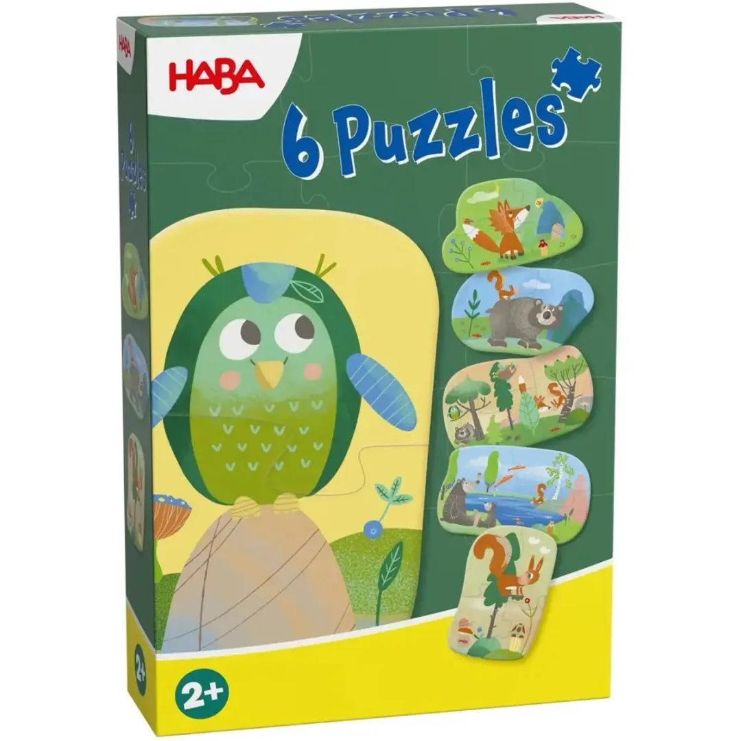 Haba 6 Eerste Puzzels Bosdieren Multicolor