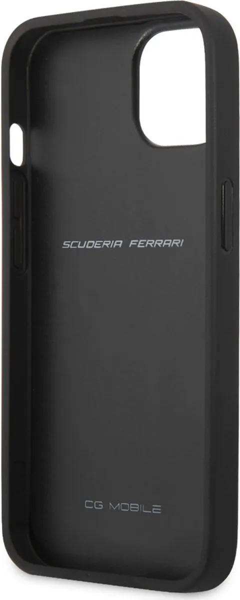 Ferrari iPhone 13 Hoesje - Effen Rood Leer