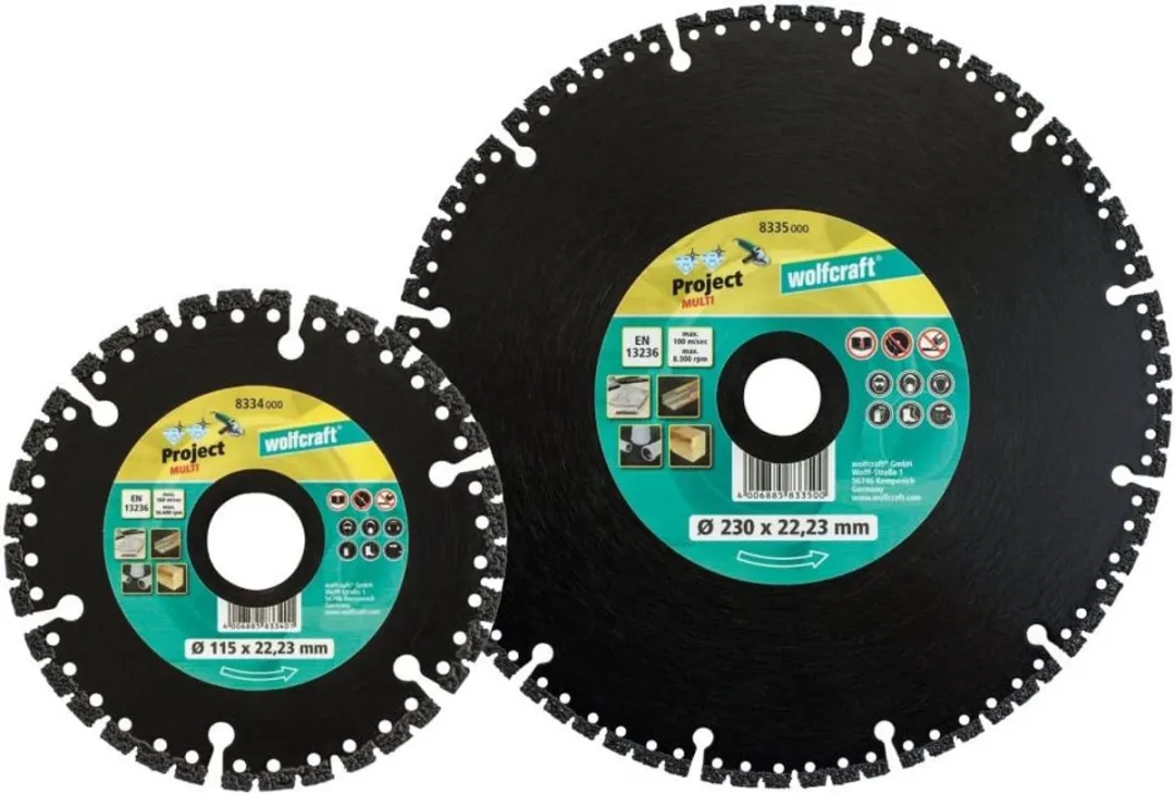 Wolfcraft Diamantzaagblad 8334000 Ø115mm - 22,23mm as
