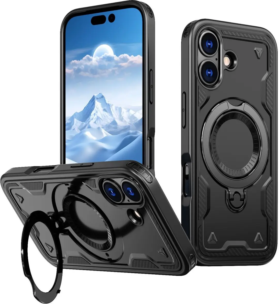 Cadorabo Hoesje geschikt voor iPhone 17 Case in ZWART 360° beschermhoes cover s