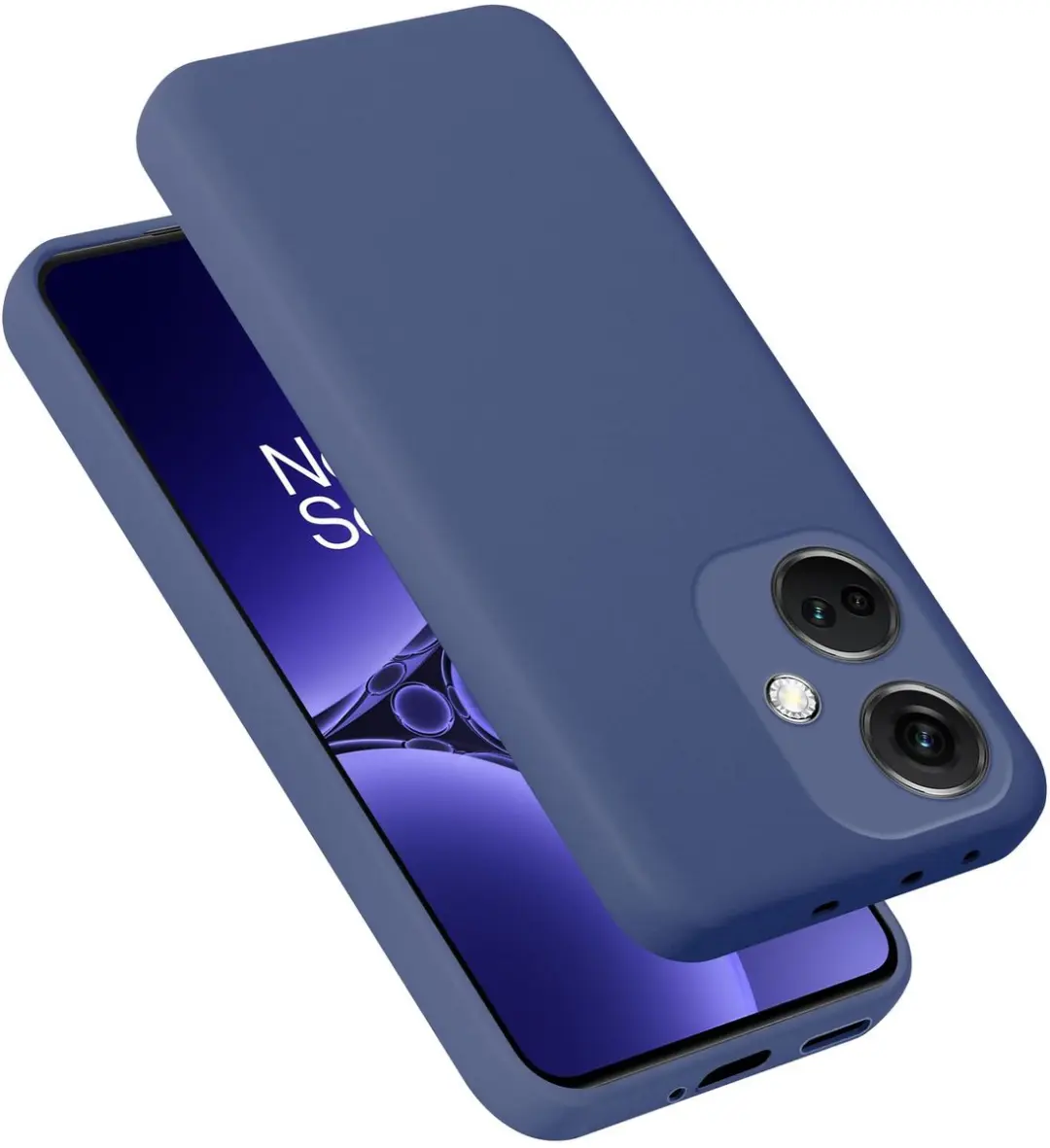 Cadorabo Hoesje geschikt voor OnePlus Nord CE 3 Case in Liquid Blauw Beschermhoe