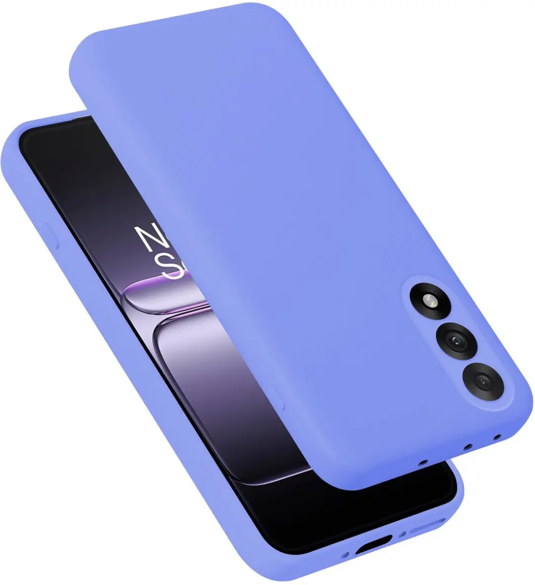 Cadorabo Hoesje geschikt voor OnePlus Nord 5 Case in Liquid Lichte Paars Bescher