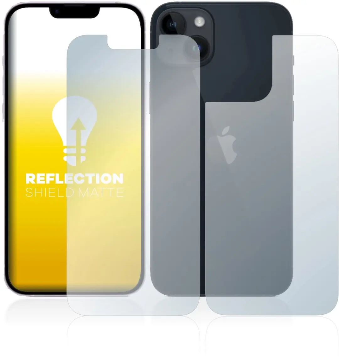 upscreen Reflection Shield Matte Screenprotector iPhone 14 - afbeelding 6 van 6