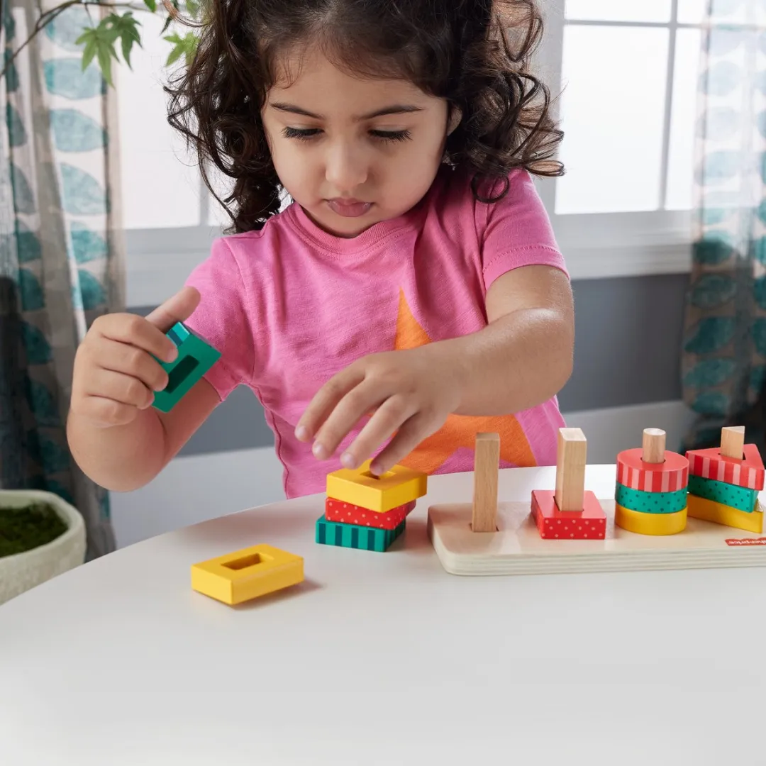 Fisher-Price Houten Vormstapelaar Meerkleurig - afbeelding 5 van 6