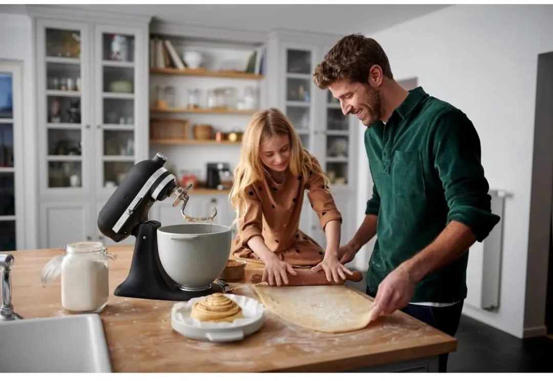 KitchenAid 5KSM2CB5BGS Broodkom - 4,7L - Wit - afbeelding 6 van 6