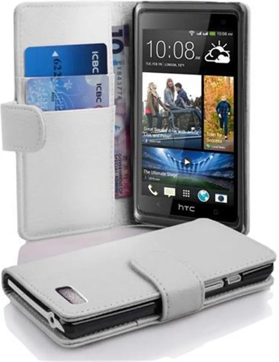 Cadorabo Hoesje geschikt voor HTC Desire 600 in MAGNESIUM WIT