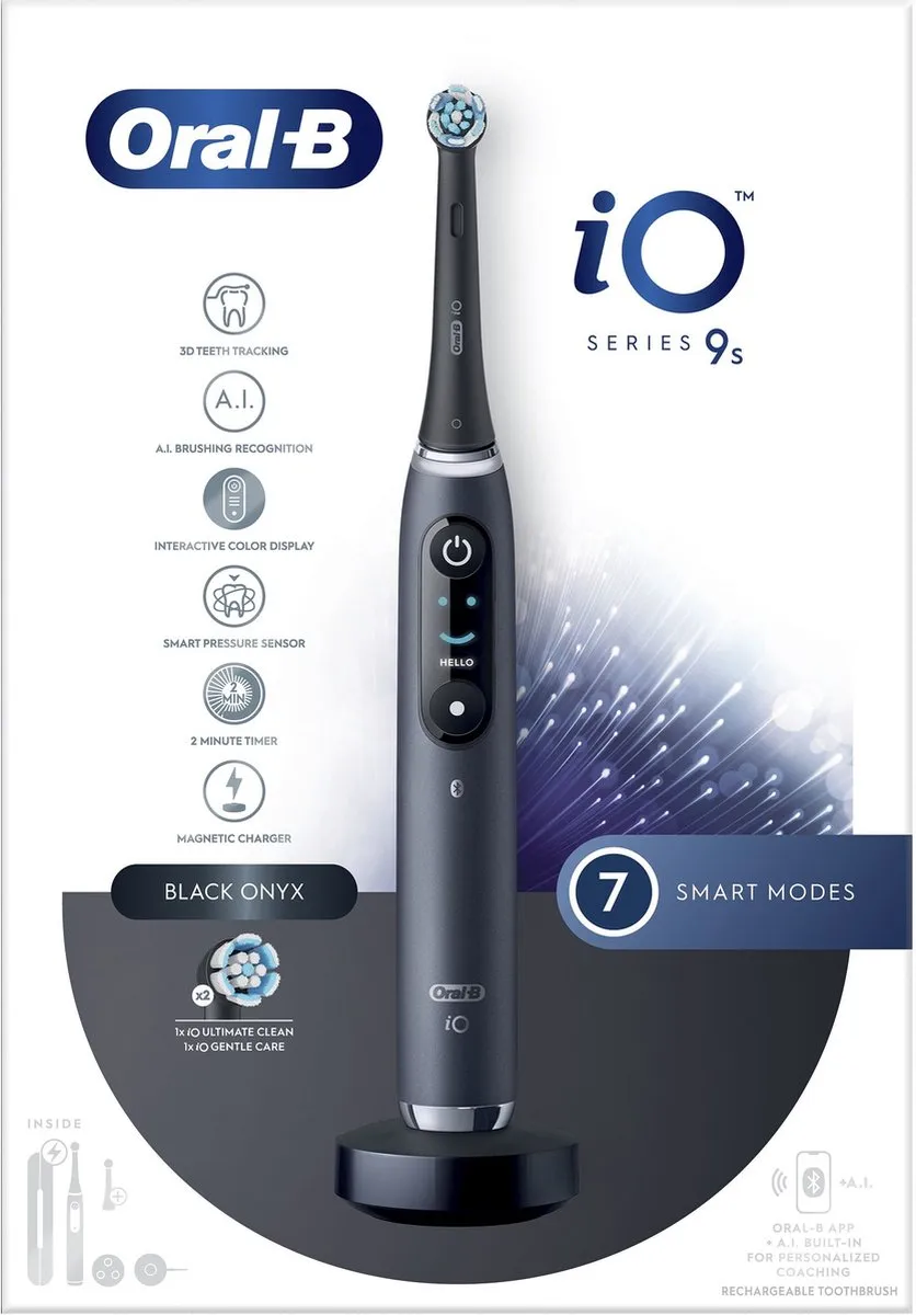 Oral-B iO 9S Tandenborstel - 7 Snelheden - Zwart