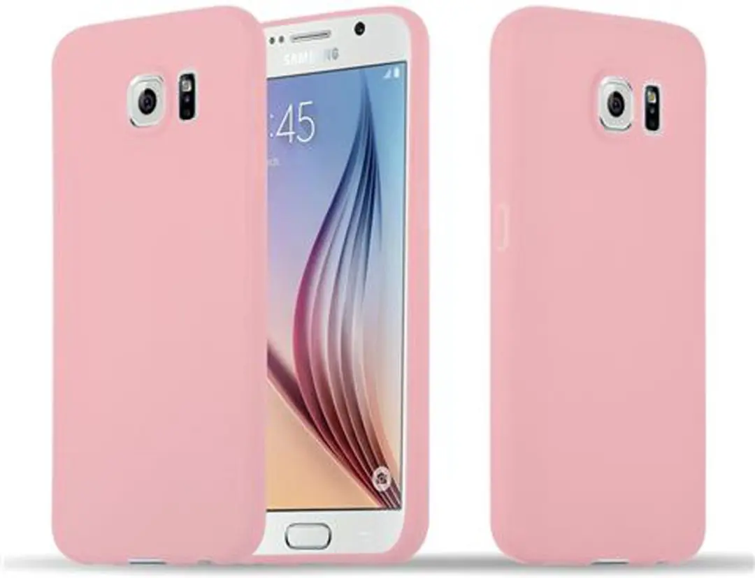 Cadorabo Hoesje geschikt voor Samsung Galaxy S6 in CANDY ROZE