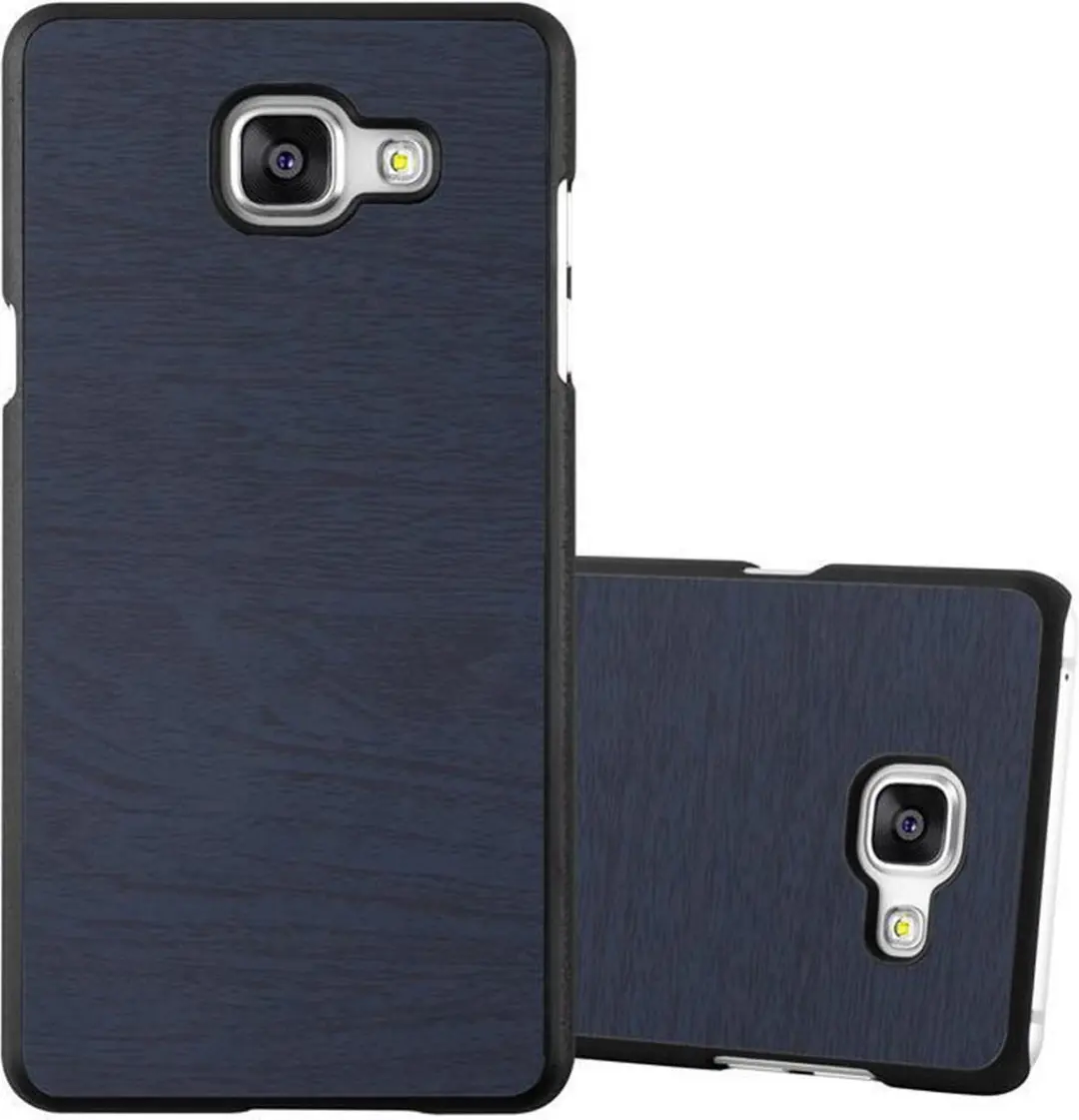 Cadorabo Hoesje geschikt voor Samsung Galaxy A5 2016 in WOODEN BLAUW