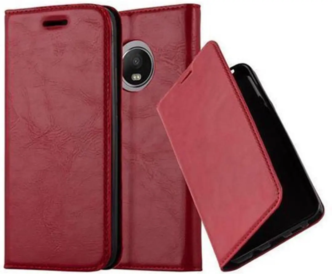 Cadorabo Hoesje geschikt voor Motorola MOTO G5 PLUS in APPEL ROOD