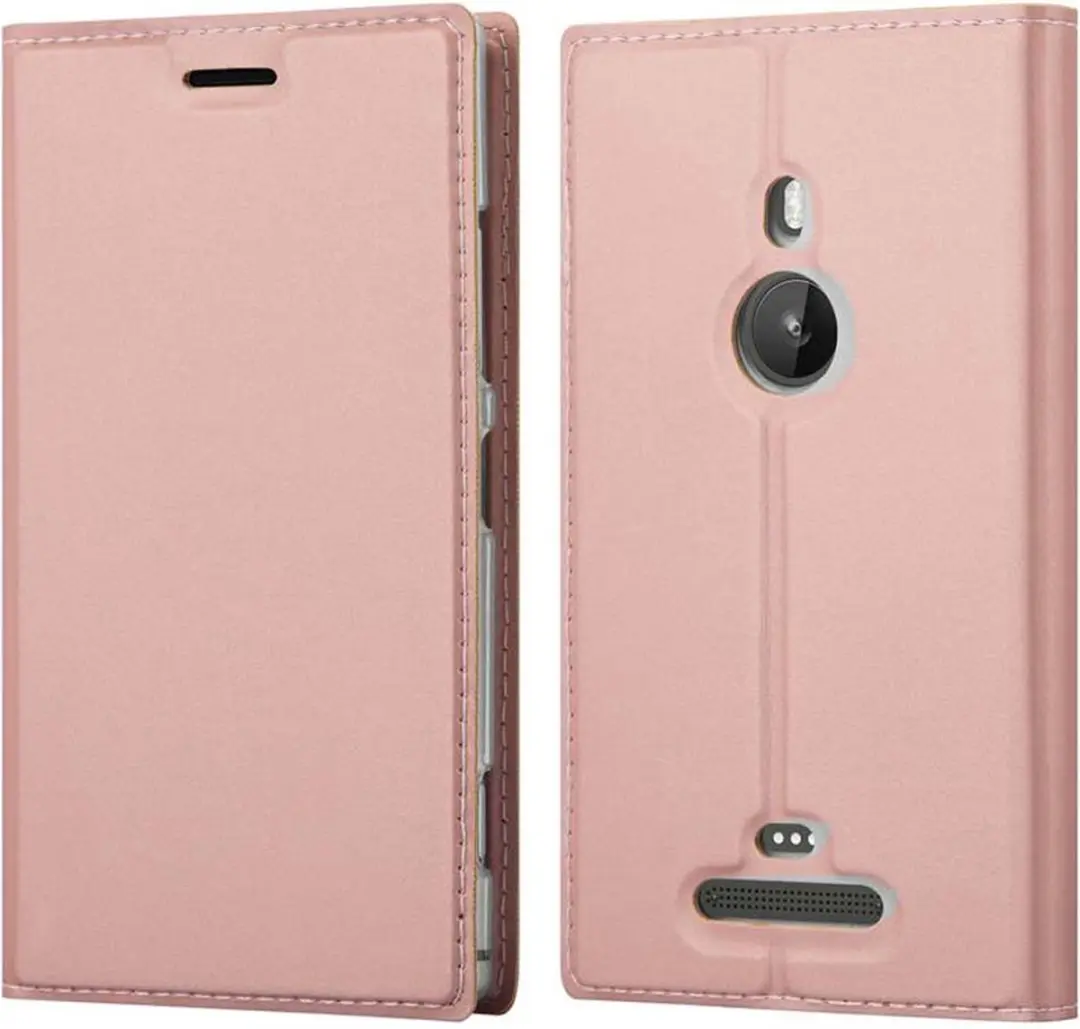 Cadorabo Hoesje geschikt voor Nokia Lumia 925 in CLASSY ROSE GOUD