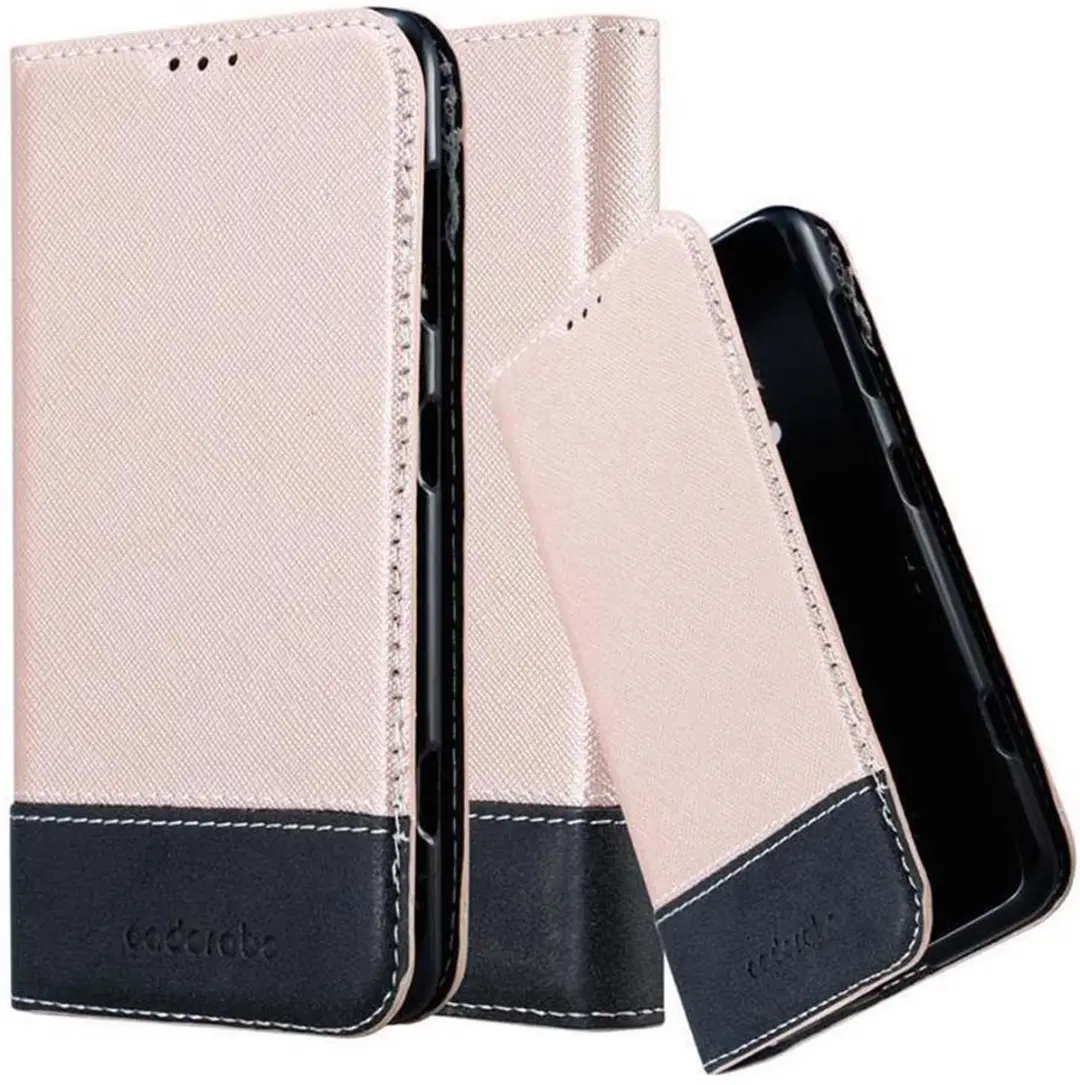 Cadorabo Hoesje geschikt voor Nokia Lumia 625 in ROSE GOUD ZWART