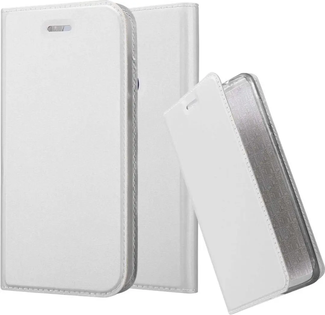 Cadorabo Hoesje geschikt voor Honor 8 / 8 PREMIUM in CLASSY ZILVER