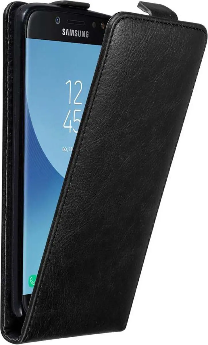 Cadorabo Hoesje geschikt voor Samsung Galaxy J7 2017 in ZWARTE NACHT
