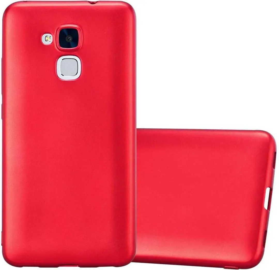 Cadorabo Hoesje geschikt voor Honor 5C in METALLIC ROOD
