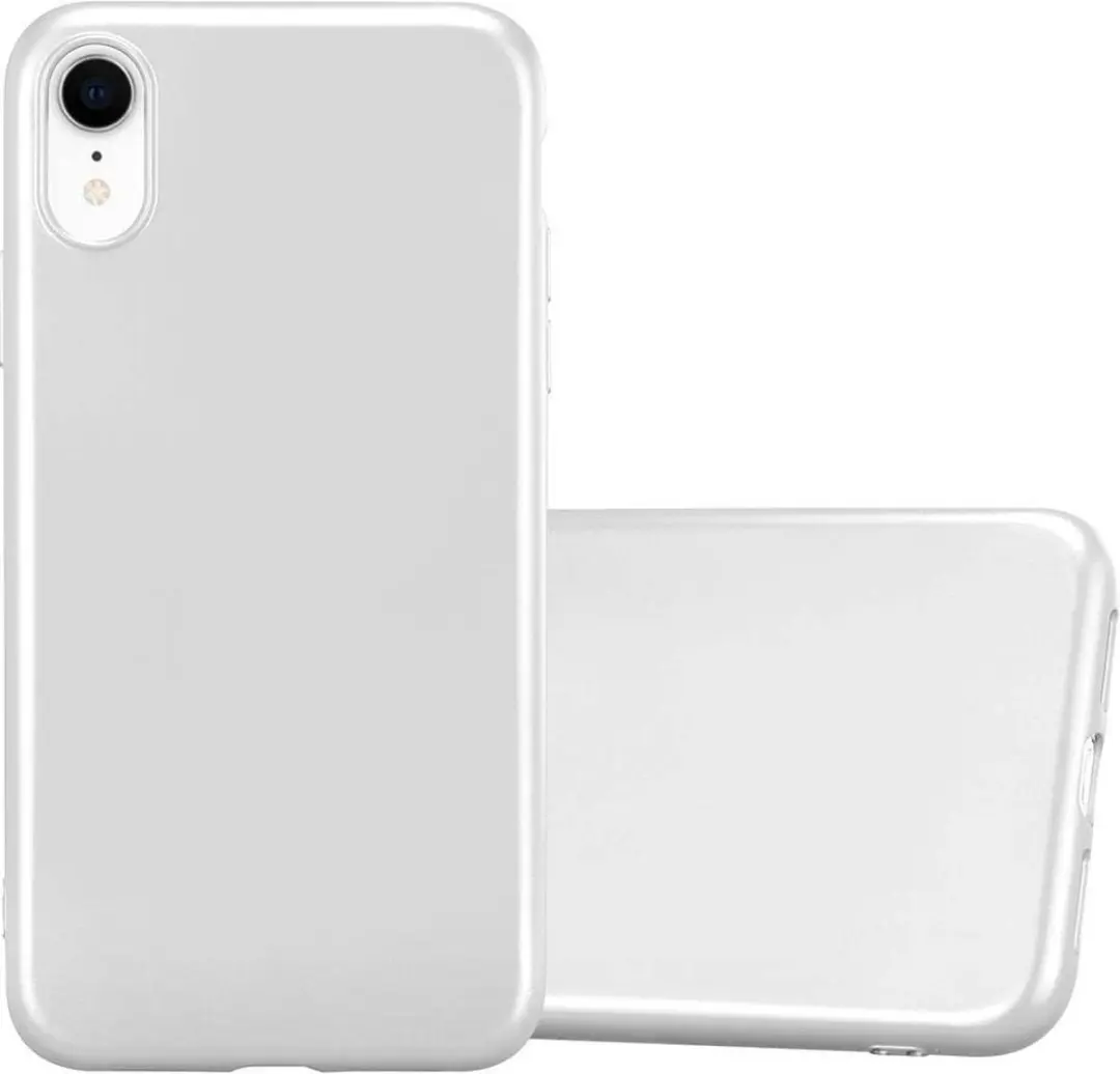 Cadorabo Hoesje geschikt voor Apple iPhone XR in METALLIC ZILVER
