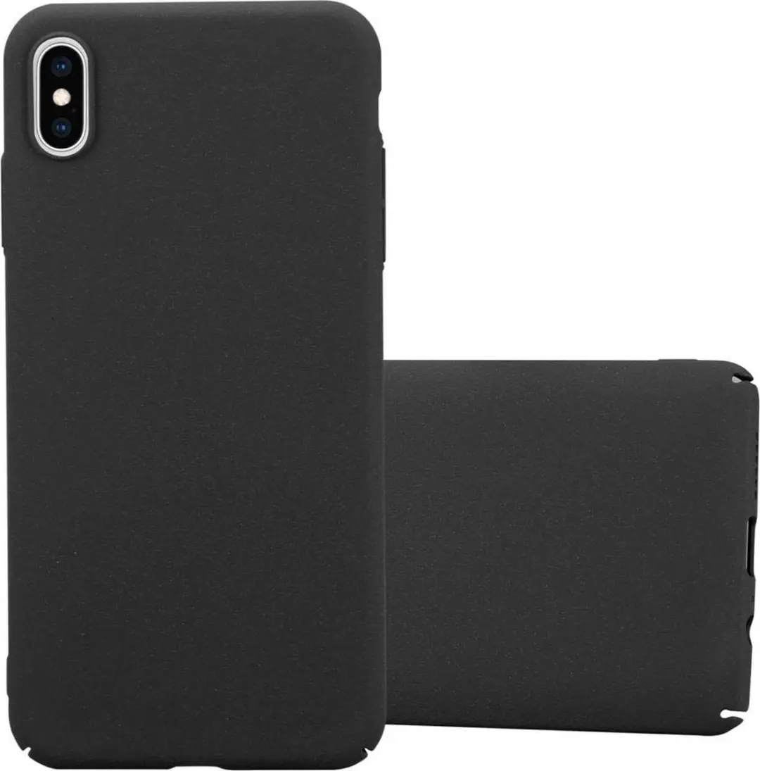 Cadorabo Hoesje geschikt voor Apple iPhone XS MAX in FROSTY ZWART
