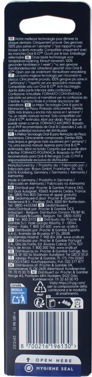 Oral-B iO Gentle Care Opzetborstels - 4 Stuks - Zwart