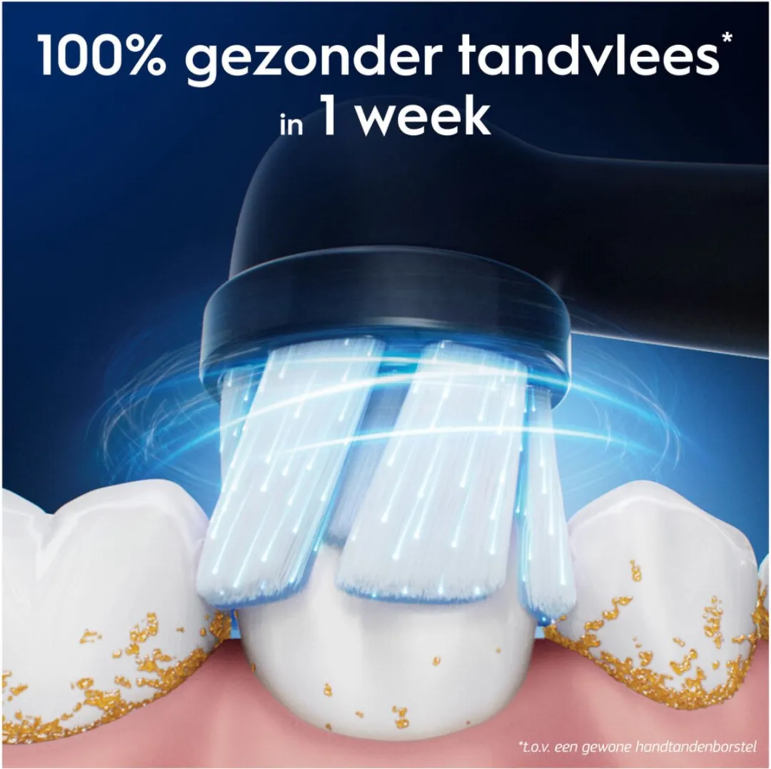 Oral-B iO Gentle Care Opzetborstels - 4 Stuks - Zwart
