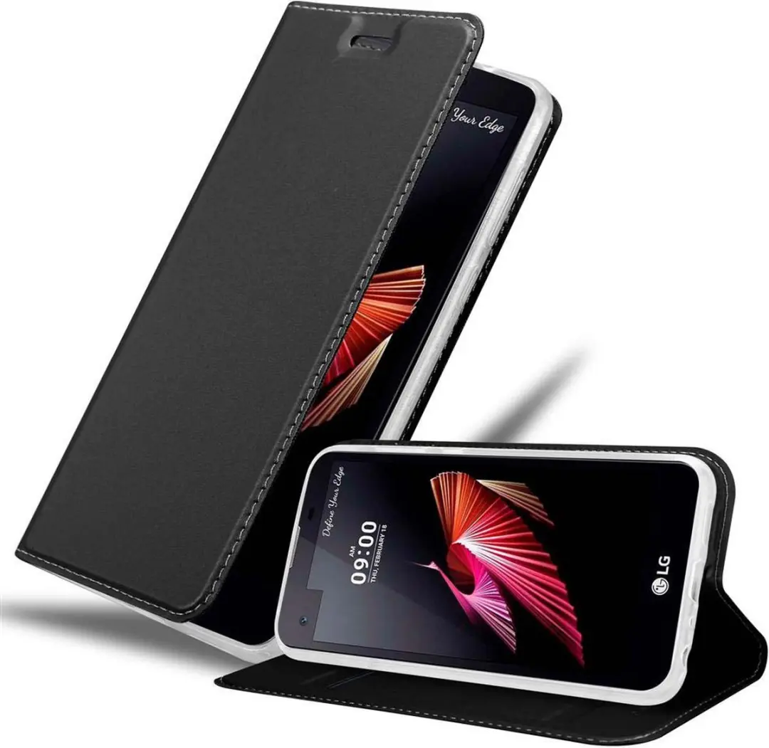 Cadorabo Hoesje geschikt voor LG X SCREEN in CLASSY ZWART