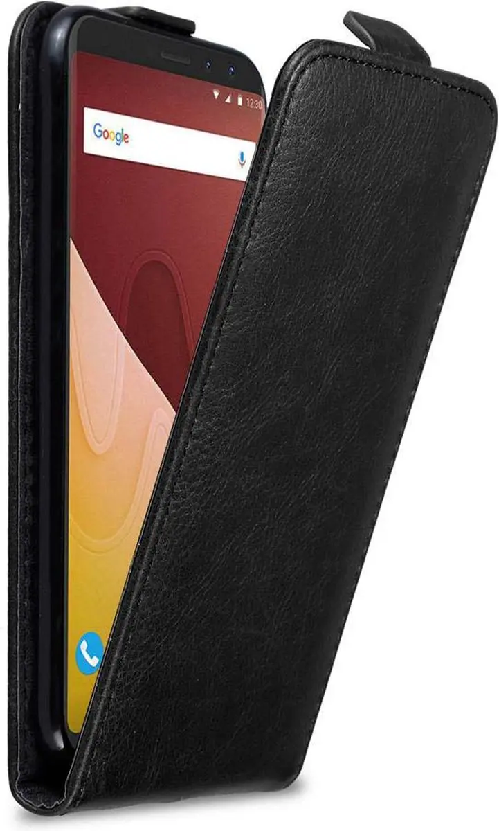 Cadorabo Hoesje geschikt voor WIKO VIEW GO in ZWARTE NACHT