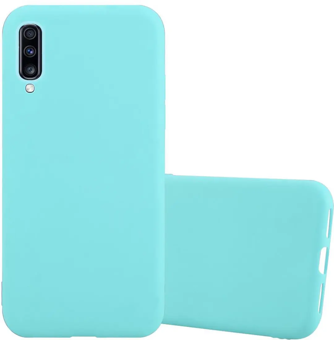 Cadorabo Hoesje geschikt voor Samsung Galaxy A70 / A70s in CANDY BLAUW
