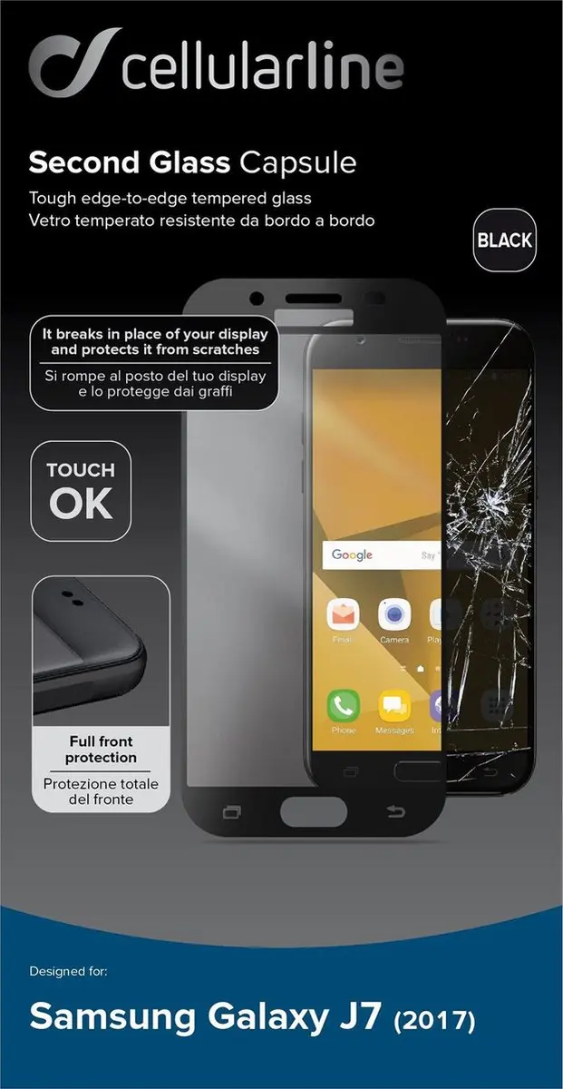 Cellular Line Beeldschermbeveiliging voor Samsung Galaxy J7-2017