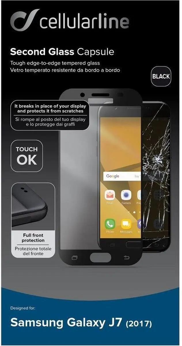 Cellular Line Beeldschermbeveiliging voor Samsung Galaxy J7-2017 - afbeelding 4 van 4