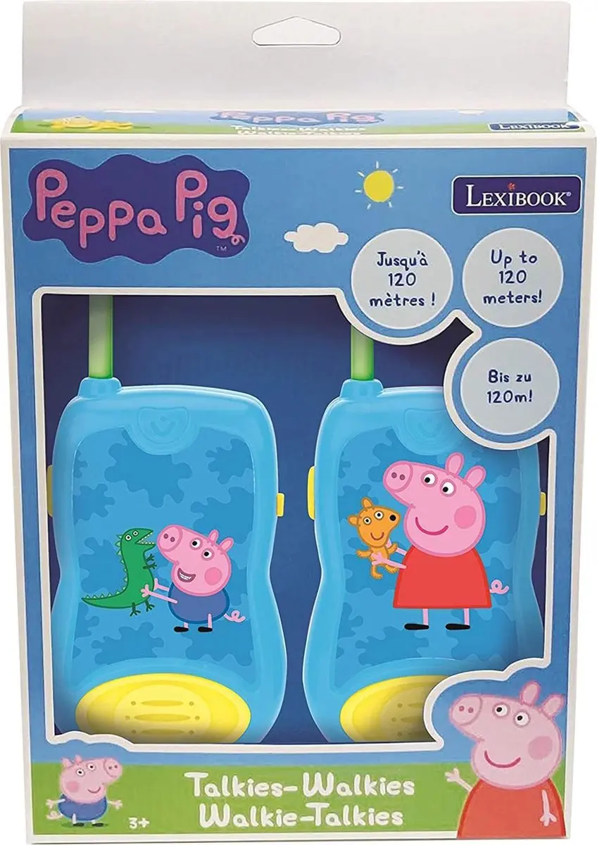 Lexibook Peppa Pig TW12PP Walkie-Talkies 120m - Blauw - afbeelding 2 van 6