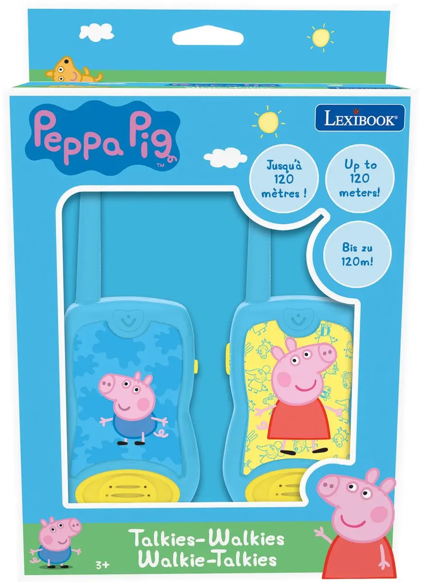 Lexibook Peppa Pig TW12PP Walkie-Talkies 120m - Blauw - afbeelding 5 van 6