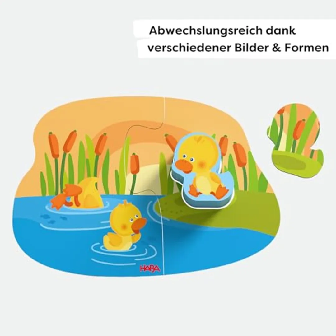Haba 4 Eerste Puzzels Jonge Dieren Multicolor