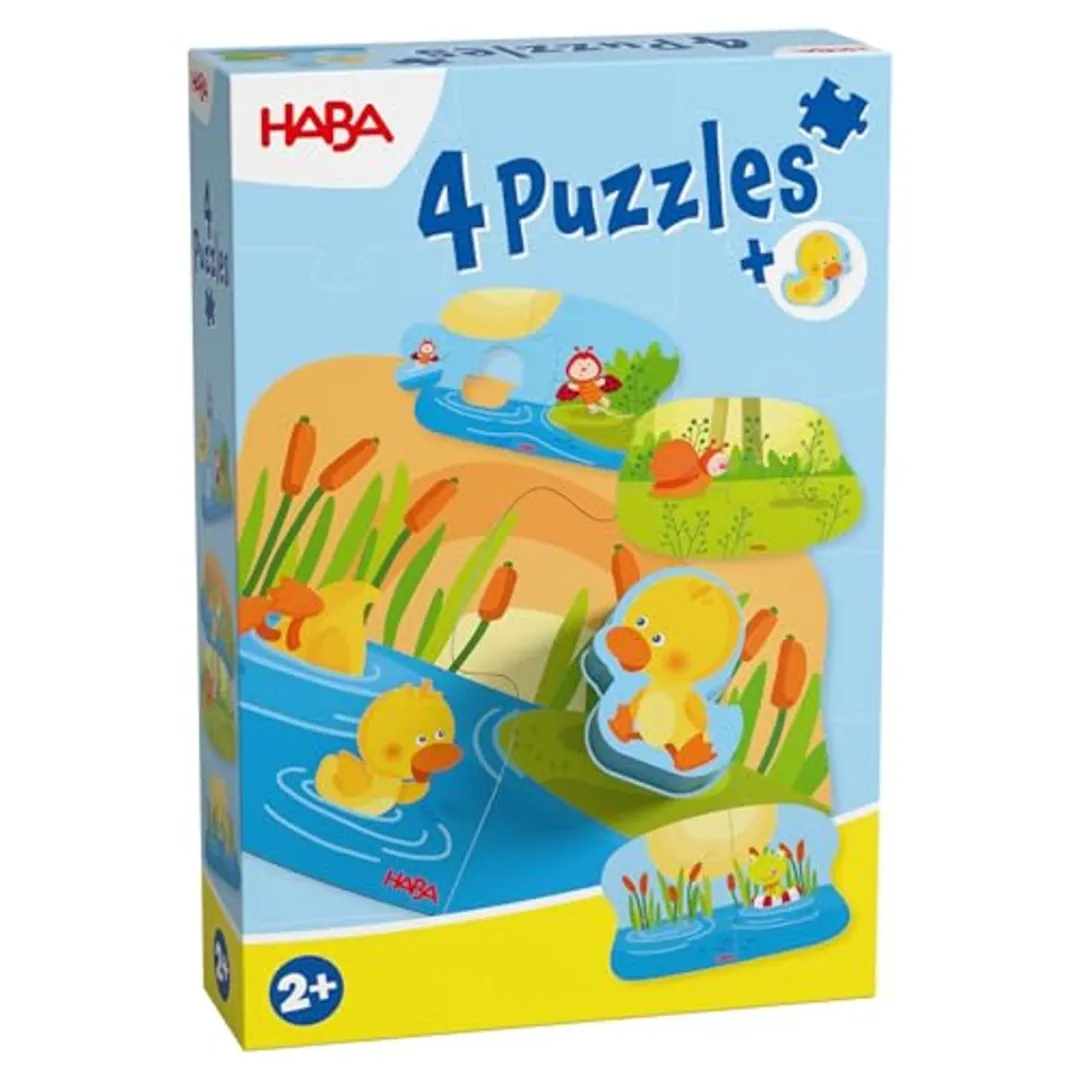 Haba 4 Eerste Puzzels Jonge Dieren Multicolor