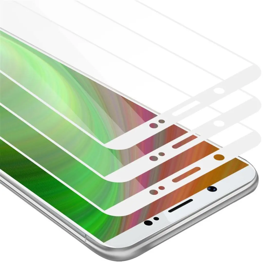 Cadorabo 3x Screenprotector geschikt voor Vivo V7 PLUS Volledig scherm pantserfo