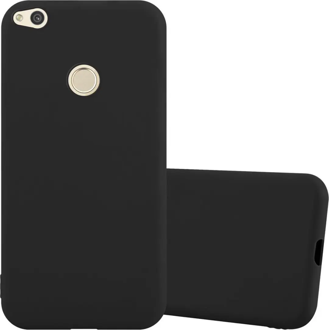 Cadorabo Hoesje geschikt voor Huawei P8 LITE 2017 / P9 LITE 2017 in CANDY ZWART