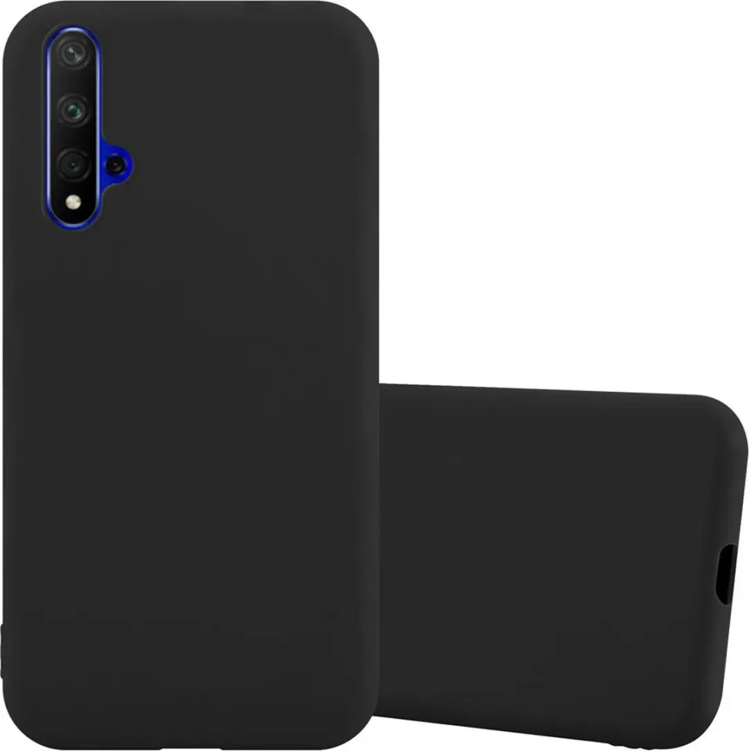 Cadorabo Hoesje geschikt voor Honor 20 / 20S / Huawei NOVA 5T in CANDY ZWART