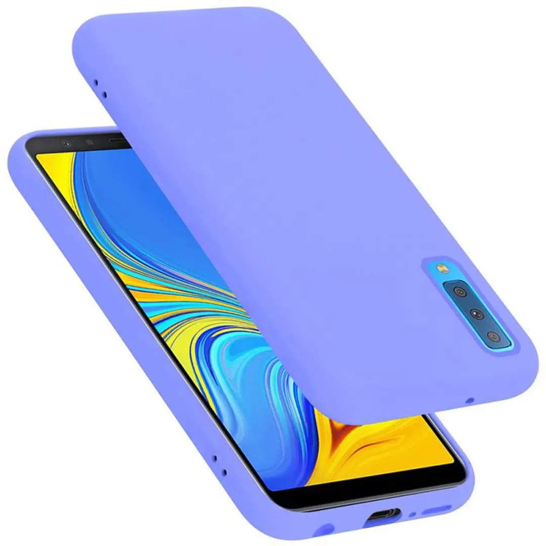 Cadorabo Hoesje geschikt voor Samsung Galaxy A7 2018 in LIQUID LICHT PAARS
