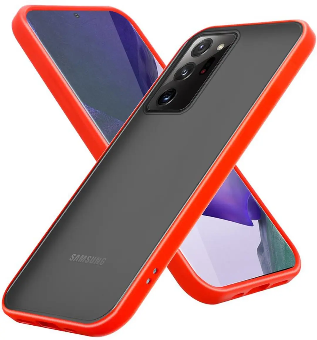 Cadorabo Hoesje geschikt voor Samsung Galaxy NOTE 20 ULTRA in Mat Rood