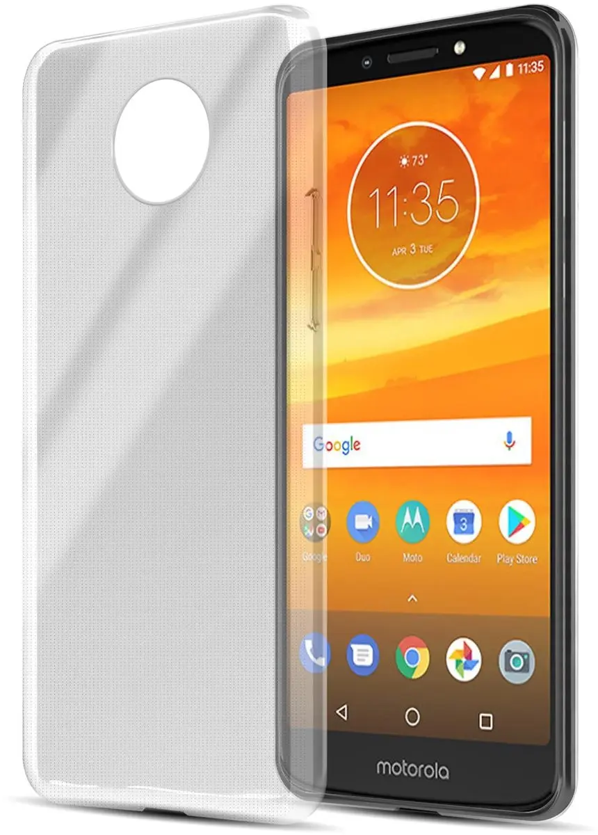 Cadorabo Hoesje geschikt voor Motorola MOTO E5 PLUS in VOLLEDIG TRANSPARANT