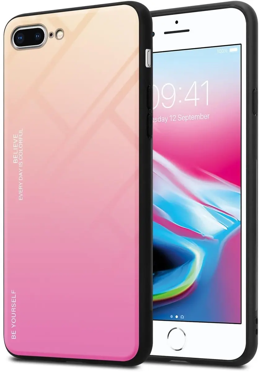 Cadorabo Hoesje geschikt voor Apple iPhone 7 PLUS / 7S PLUS / 8 PLUS in GEEL