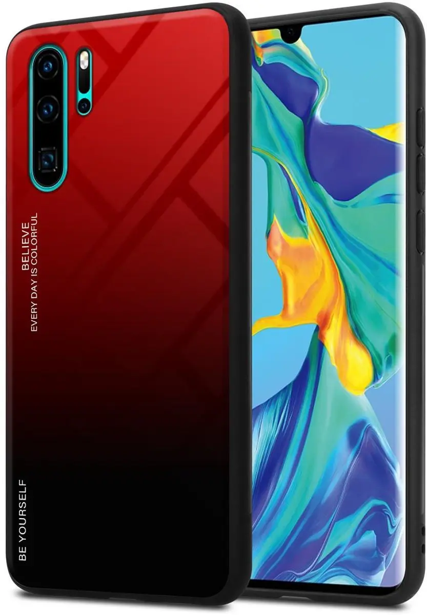 Cadorabo Hoesje geschikt voor Huawei P30 PRO in ROOD