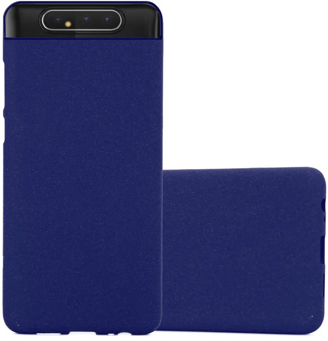 Cadorabo Hoesje geschikt voor Samsung Galaxy A80 / A90 4G in FROST DONKER BLAUW