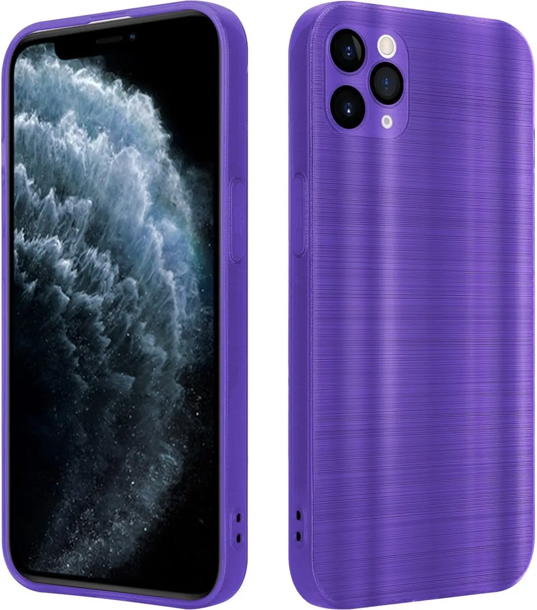 Cadorabo Hoesje geschikt voor Apple iPhone 11 PRO MAX in Brushed Paars