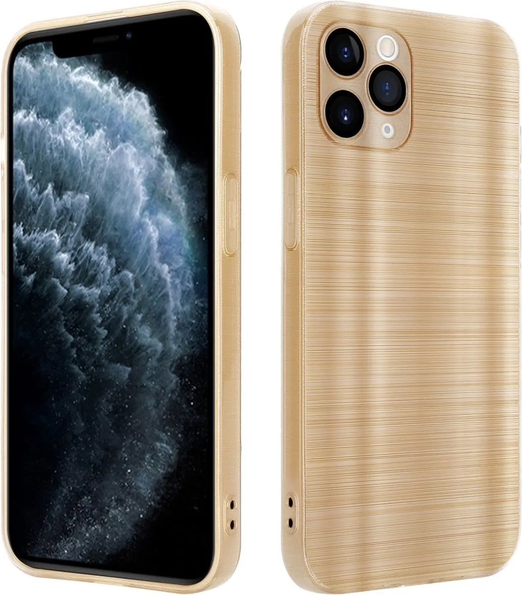 Cadorabo Hoesje geschikt voor Apple iPhone 11 PRO in Brushed Goud