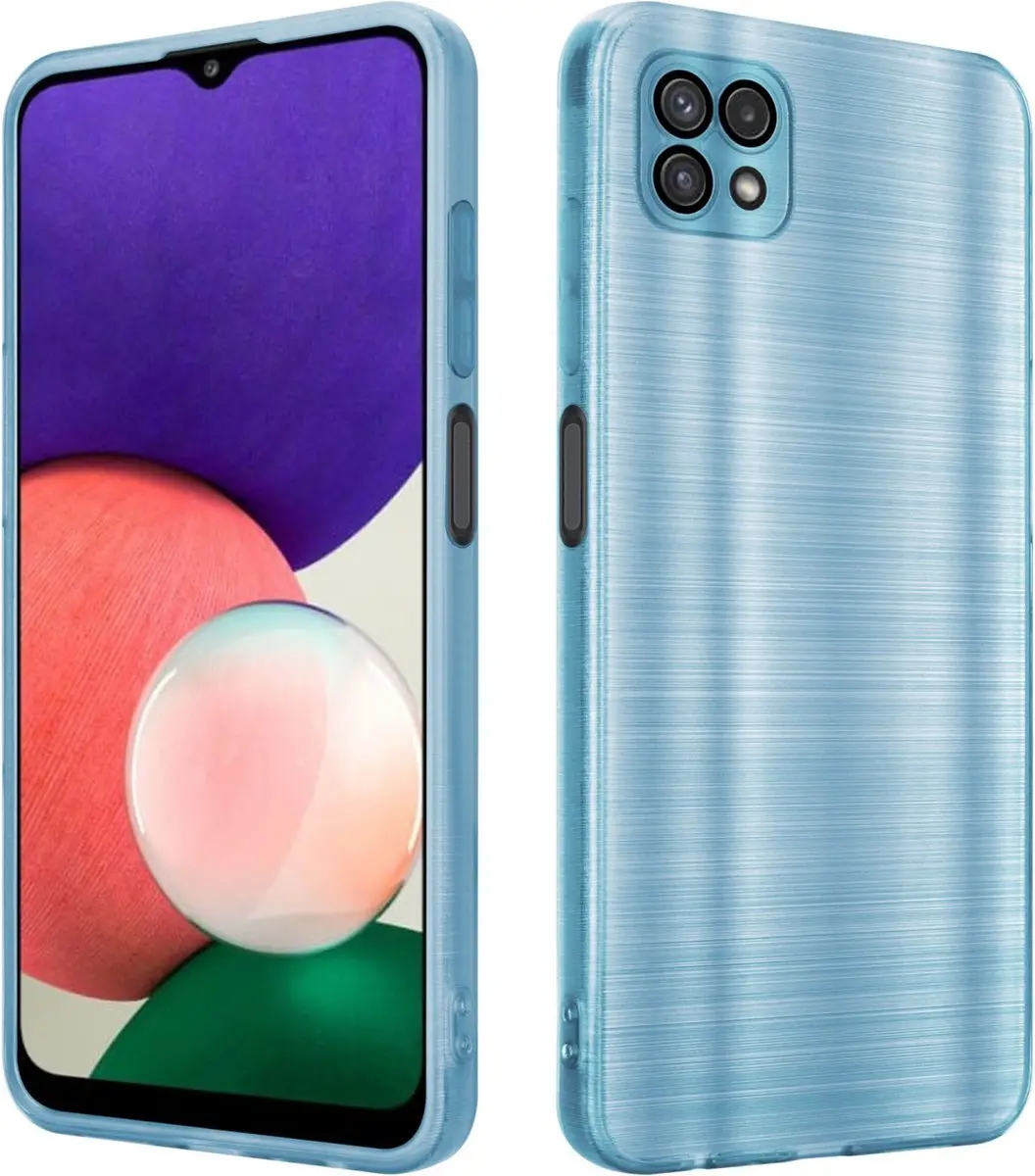 Cadorabo Hoesje geschikt voor Samsung Galaxy A22 5G in Brushed Turqoise