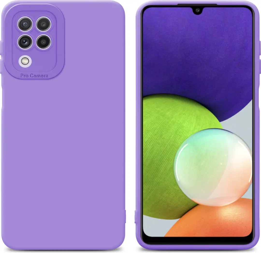 Cadorabo Hoesje geschikt voor Samsung Galaxy A22 4G in FLUID LICHT PAARS