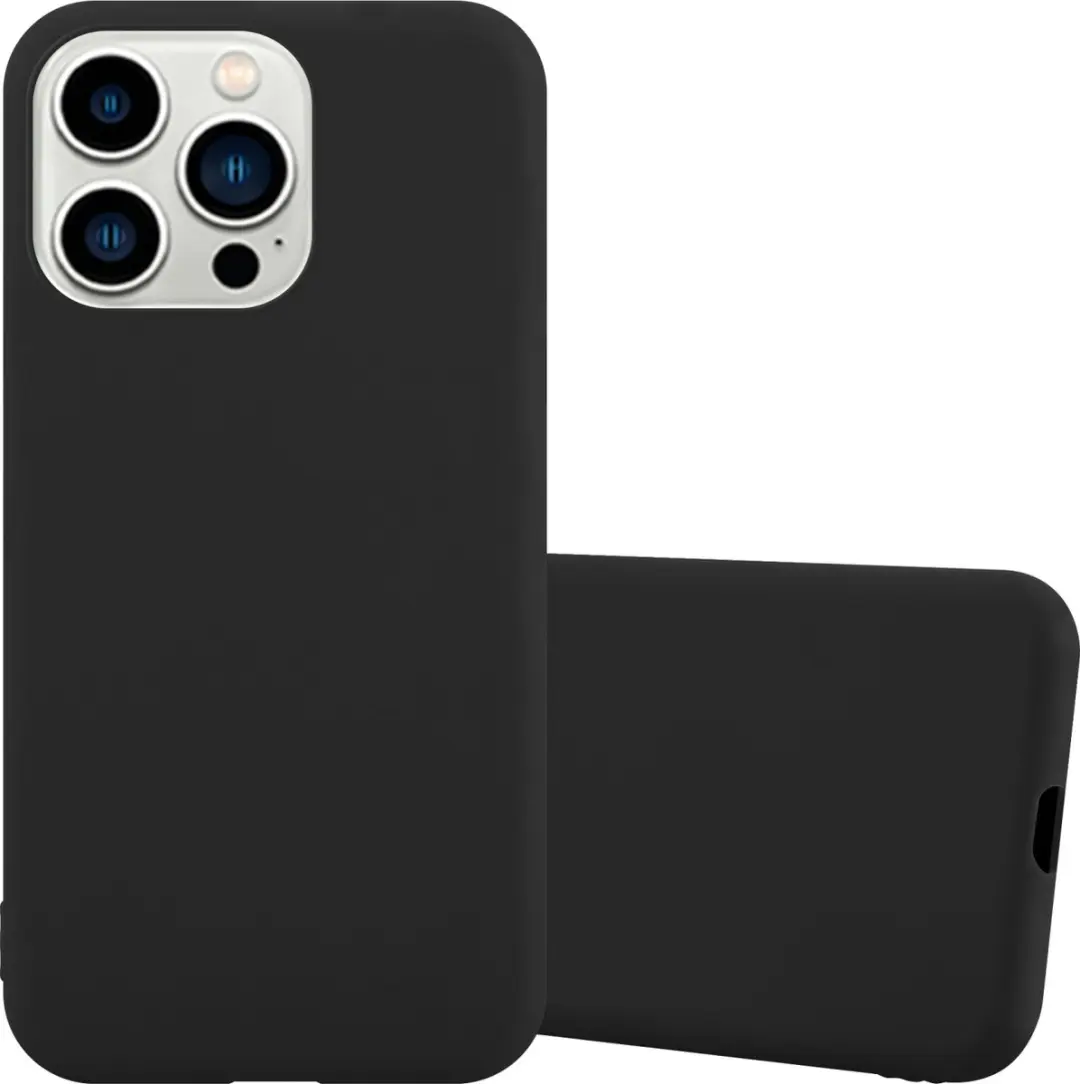 Cadorabo Hoesje geschikt voor Apple iPhone 14 PRO in CANDY ZWART