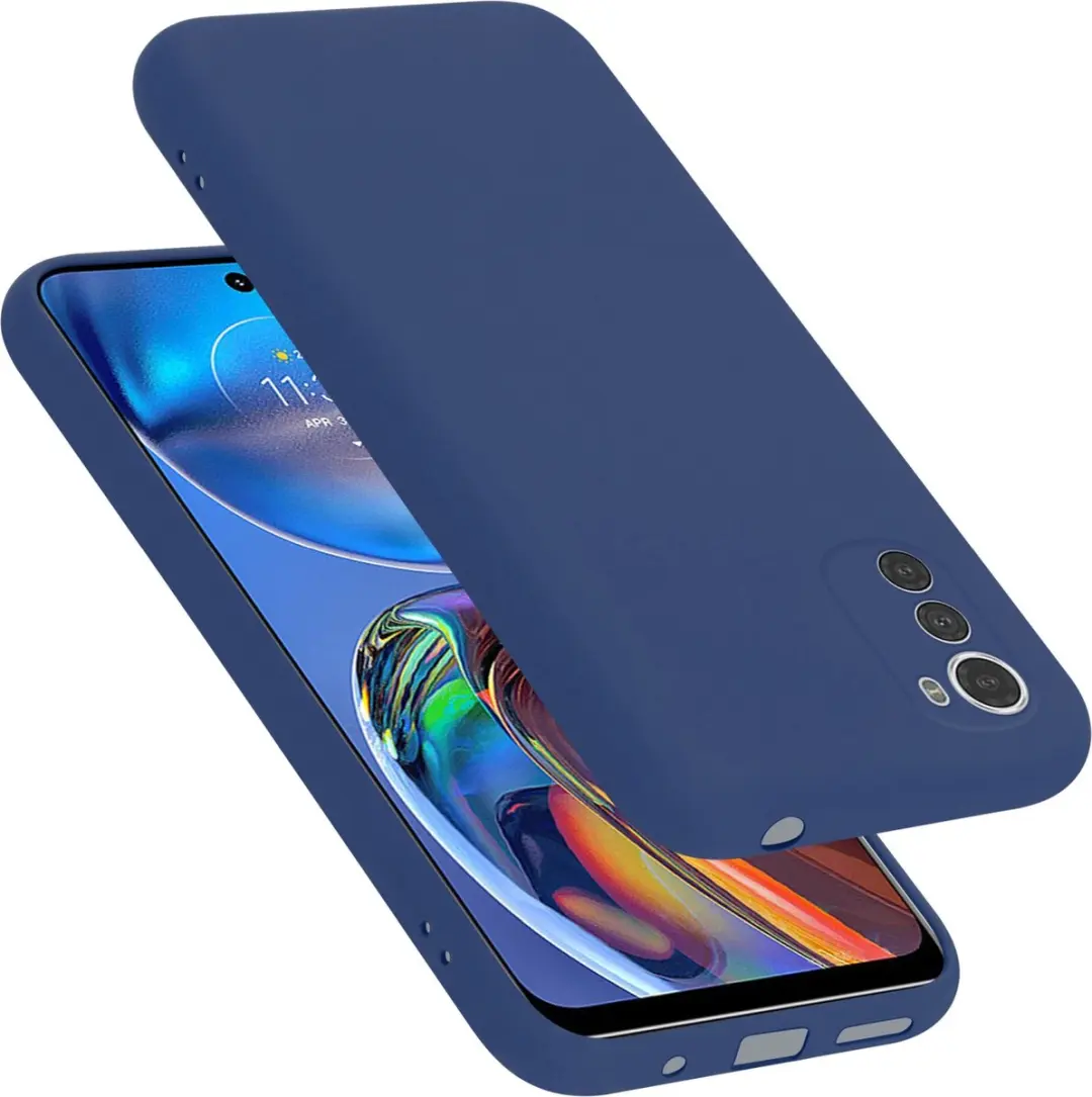 Cadorabo Hoesje geschikt voor Motorola MOTO E32 4G / E32S in LIQUID BLAUW