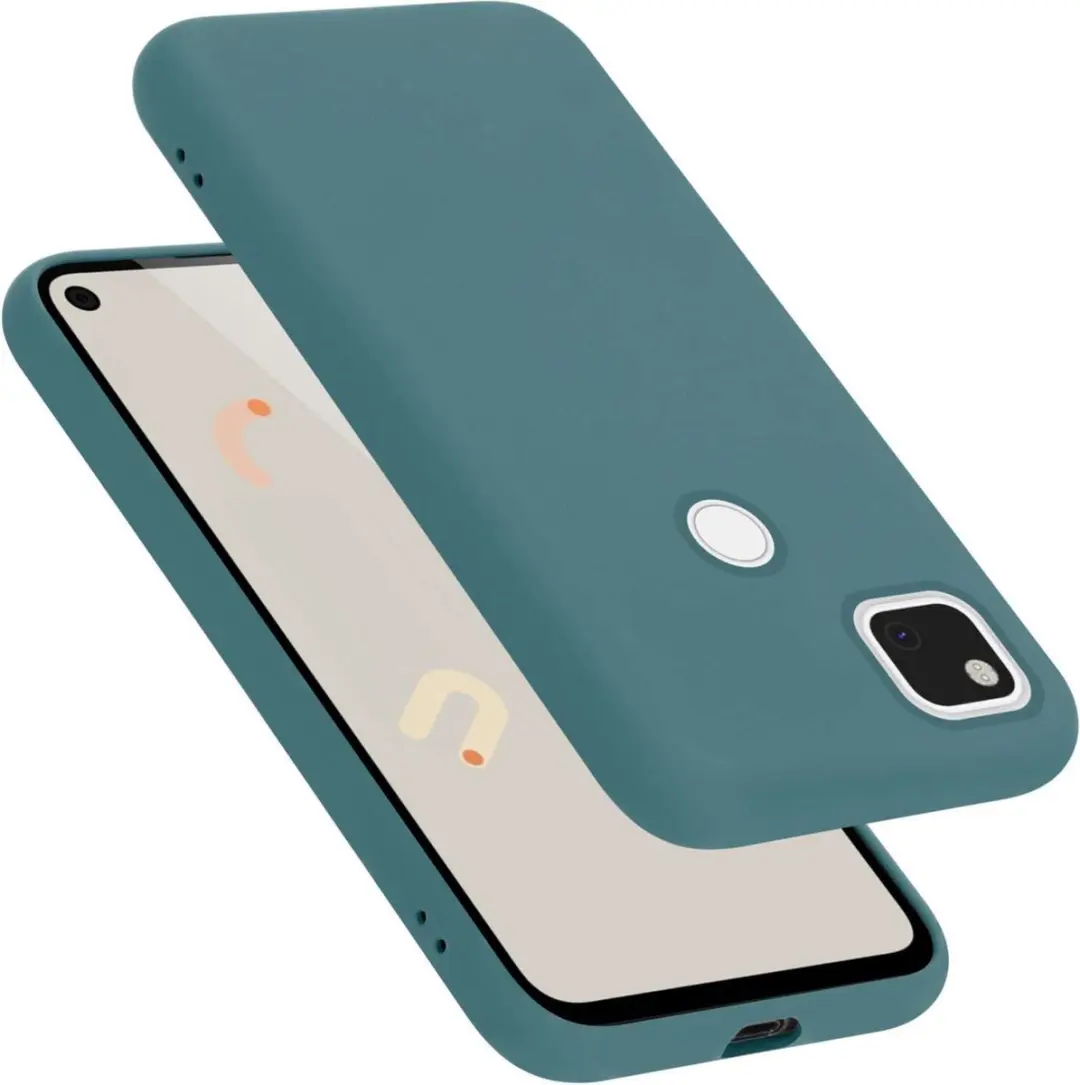 Cadorabo Hoesje geschikt voor Google PIXEL 4A 5G in LIQUID GROEN