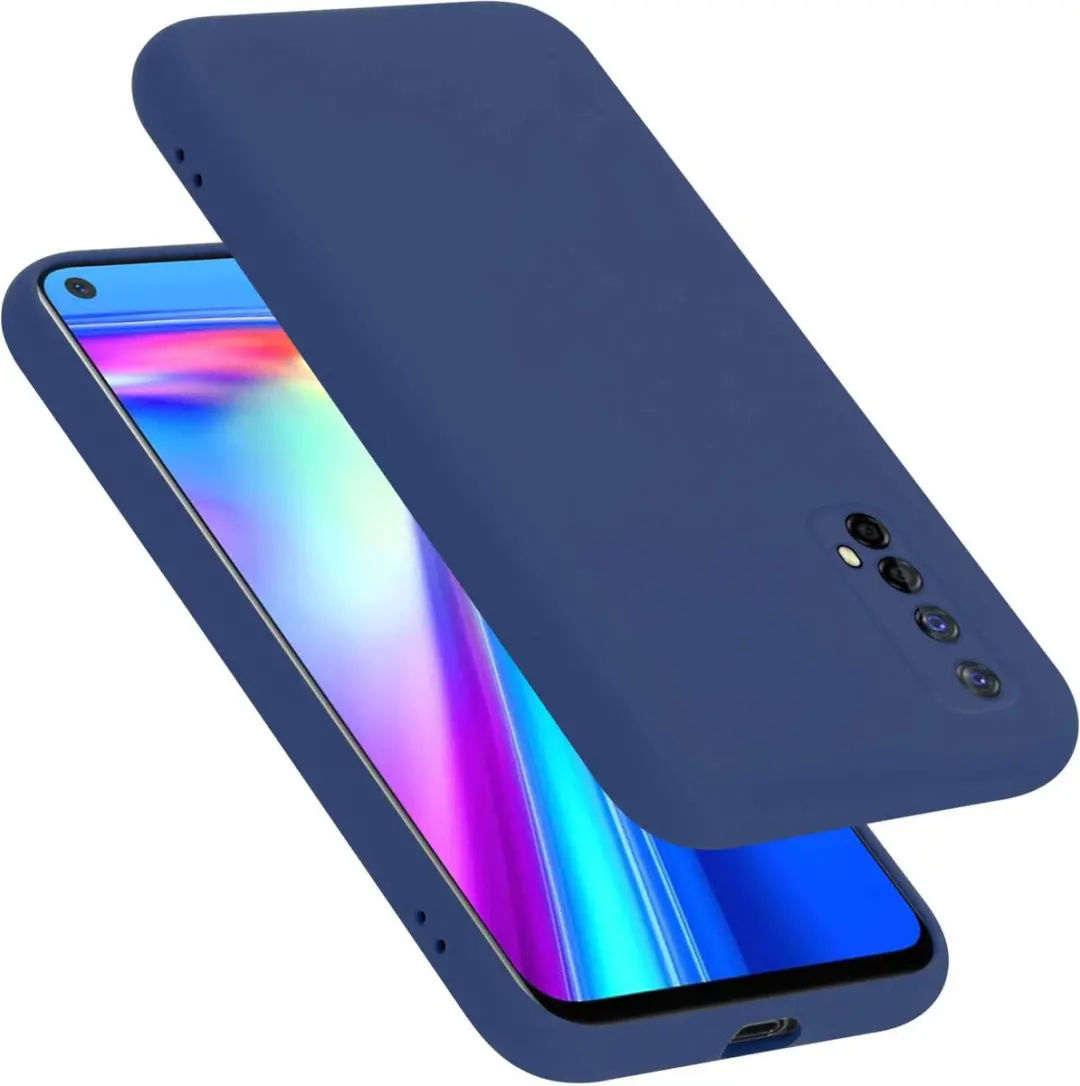 Cadorabo Hoesje geschikt voor Realme 7 4G in LIQUID BLAUW