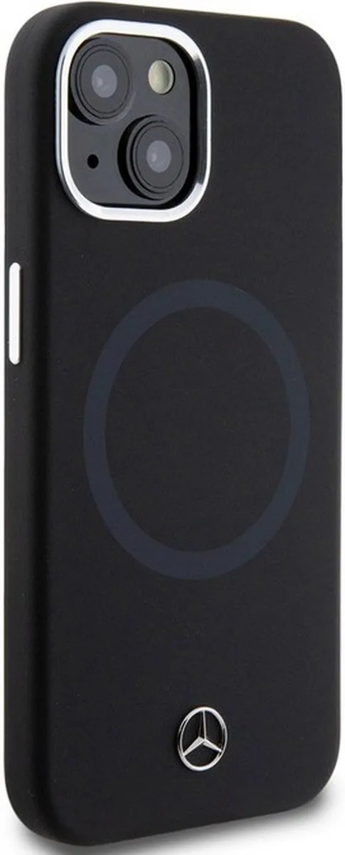 Mercedes-Benz Silicone Back Case iPhone 15 - MagSafe - Zwart